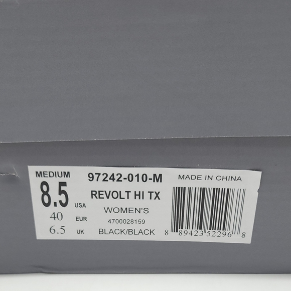 Palladium Womens Revolt Hi TX Triple Black Size 8.5 Platform Boots 97242 010 - Picture 2 of 10